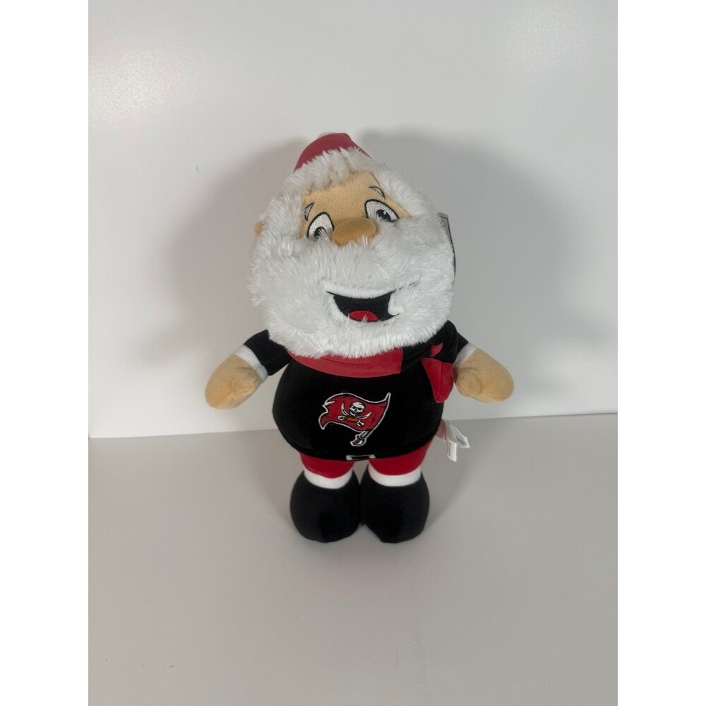 NFL TAMPA BAY BUCCANEERS FOREVER COLLECTIBLES SANTA STUFFED DOLL 15" TALL